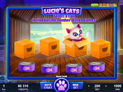 Игровой автомат Lucies Cats студии Belatra Games