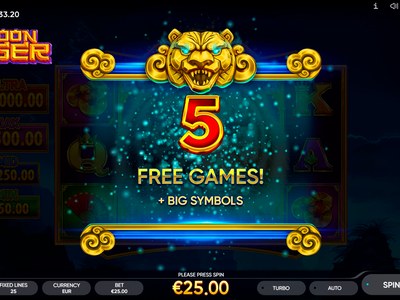 Игровой аппарат Moon Tiger производителя Endorphina